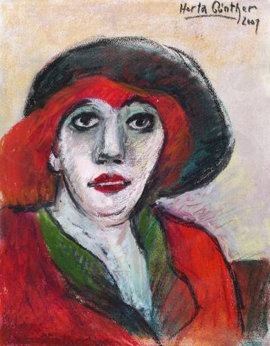Günther, Herta -  -  - Rothaarige mit grüner Kappe