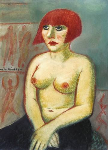 Günther, Herta -  -  - Halbakt