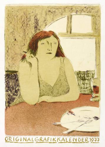 Günther, Herta -  -  - Mädchen am Tisch