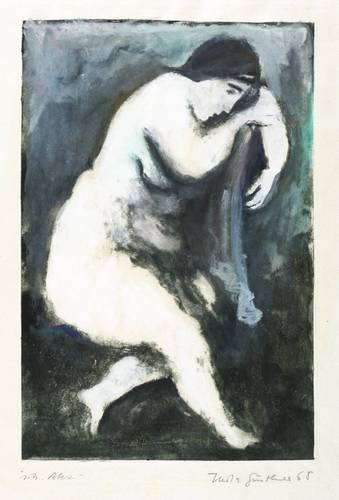 Günther, Herta -  -  - Sitzender Akt