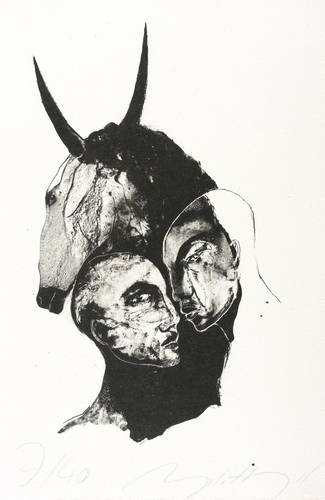 Hampel, Angela -  -  - Paar mit Stier