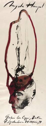 Hampel, Angela - Ausstellungsplakat Galerie Leo Coppi - Ausstellungsplakat Galerie Leo Coppi - Kopf