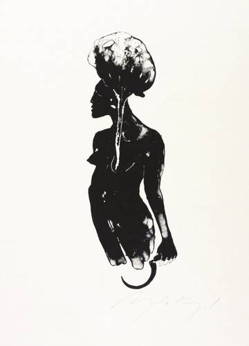 Hampel, Angela -  -  - Frau mit Sichel