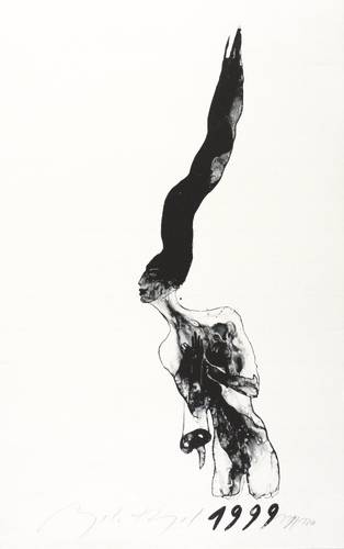 Hampel, Angela -  -  - Frau mit Faschingsmaske