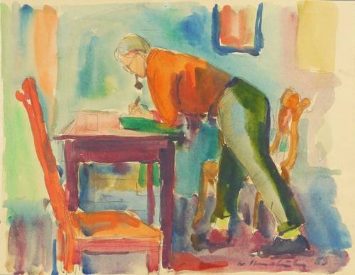 Haselhuhn, Werner -  -  - Im Atelier