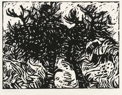 Haselhuhn, Werner - Feldwege - Feldwege - Baumpaar