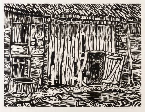 Haselhuhn, Werner -  -  - Altes Scheunentor