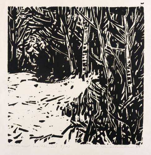 Haselhuhn, Werner -  -  - Waldrand im Winter