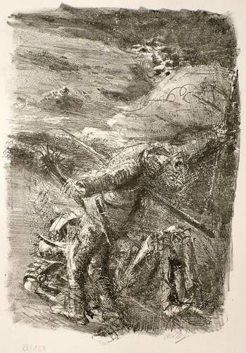 Heisig, Bernhard -  -  - Sterbender Bauer