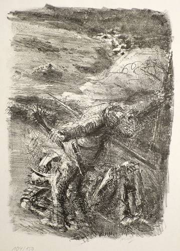 Heisig, Bernhard -  -  - Sterbender Bauer