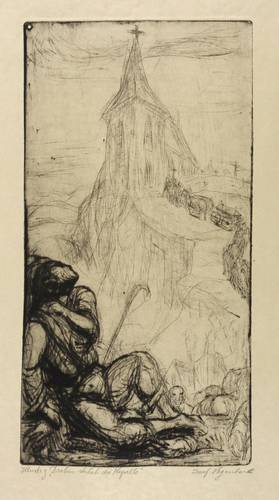 Hegenbarth, Josef -  -  - Droben stehet die Kapelle (Ludwig Uhland)