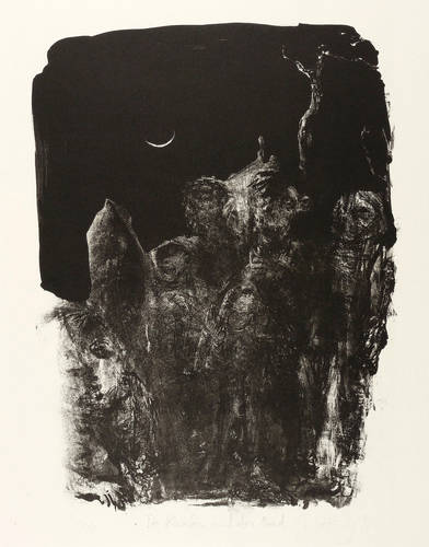 Heisig, Johannes -  -  - Drei Knaben und der Mond