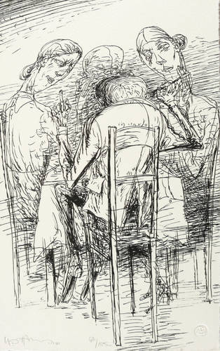 Hirsch, Karl-Georg -  -  - Ohne Titel (Tischszene)