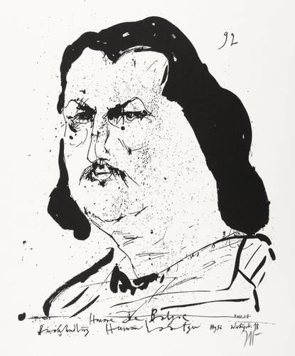 Janssen, Horst - Dichterköpfe - Dichterköpfe - Honoré de Balzac