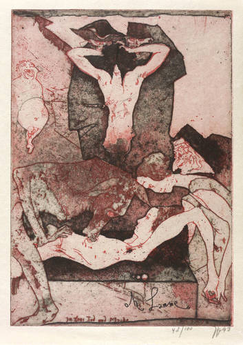 Janssen, Horst -  -  - Oh Lamme (zu Eros Tod und Maske)