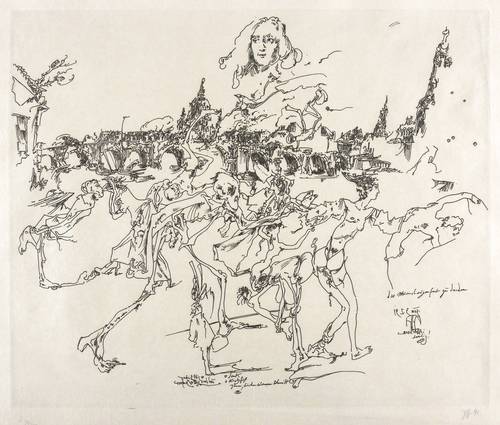 Janssen, Horst -  -  - Das Murmelaugenfest zu Dresden