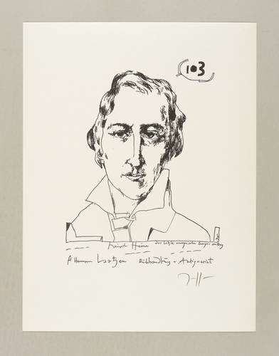 Janssen, Horst - Dichterköpfe - Dichterköpfe - Heinrich Heine