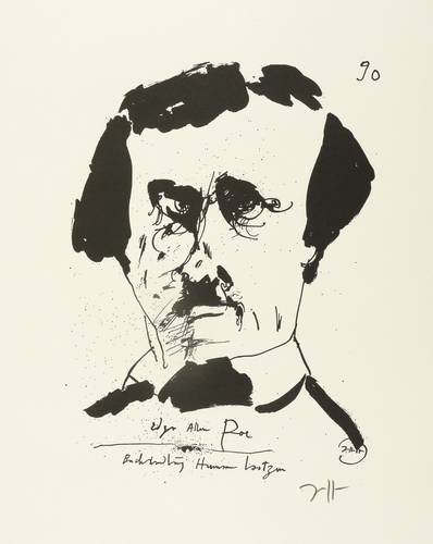 Janssen, Horst - Dichterköpfe - Dichterköpfe - Edgar Allan Poe