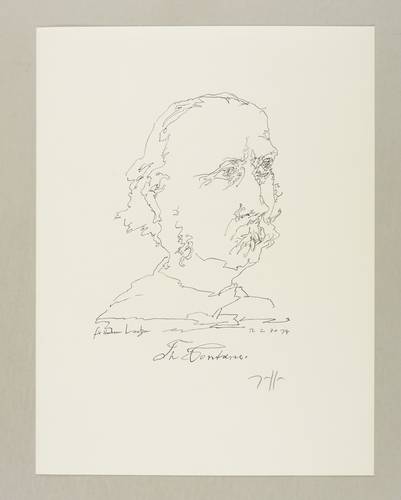 Janssen, Horst - Dichterköpfe - Dichterköpfe - Theodor Fontane