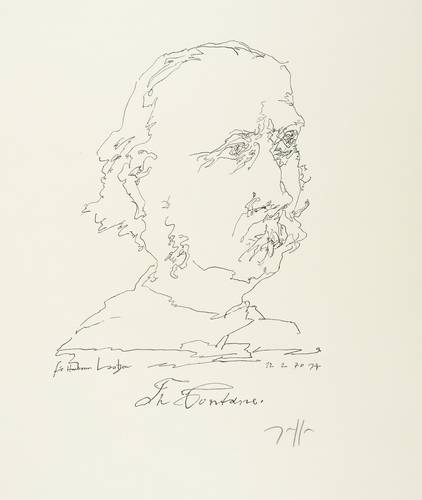 Janssen, Horst - Dichterköpfe - Dichterköpfe - Theodor Fontane