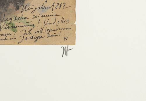 Janssen, Horst - Neun Köpfe - Neun Köpfe - Friedrich Nietzsche