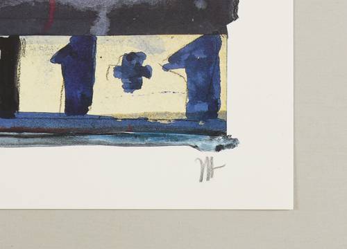 Janssen, Horst - Ausstellungsplakat Galleri 1+1 Helsingborg - Ausstellungsplakat Galleri 1+1 Helsingborg - Sonnenuntergang am Meer
