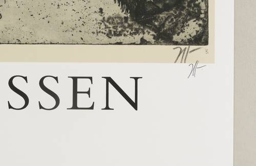 Janssen, Horst - Ausstellungsplakat Altonaer Museum Hamburg - Ausstellungsplakat Altonaer Museum Hamburg - Toter Vogel