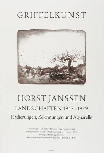 Janssen, Horst - Ausstellungsplakat Griffelkunst Hamburg-Langenhorn - Ausstellungsplakat Griffelkunst Hamburg-Langenhorn - Landschaft