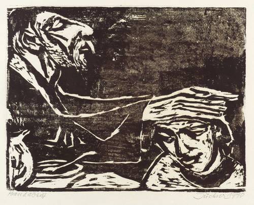 Jüchser, Hans -  -  - Jacob erlistet den Segen des Vaters