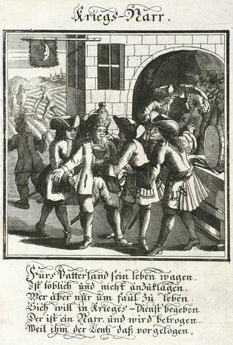 Weigel, Christoph - Hundert ausbündige Narren (Abraham a Sancta Clara) - Hundert ausbündige Narren (Abraham a Sancta Clara) - Kriegs-Narr (Soldat. Söldner)