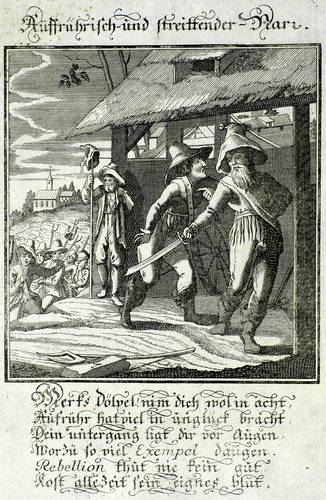 Weigel, Christoph - Hundert ausbündige Narren (Abraham a Sancta Clara) - Hundert ausbündige Narren (Abraham a Sancta Clara) - Auffrührisch- und streittender-Narr (Aufrührer. Rebell)