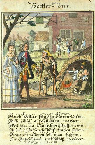 Weigel, Christoph - Hundert ausbündige Narren (Abraham a Sancta Clara) - Hundert ausbündige Narren (Abraham a Sancta Clara) - Bettler-Narr (Faulheit. Arbeitsscheu)