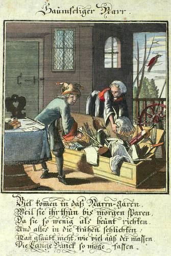 Weigel, Christoph - Hundert ausbündige Narren (Abraham a Sancta Clara) - Hundert ausbündige Narren (Abraham a Sancta Clara) - Saumseliger-Narr (Trägheit)