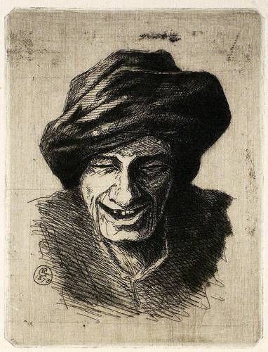 Monogrammist HGO -  -  - Lachender Alter