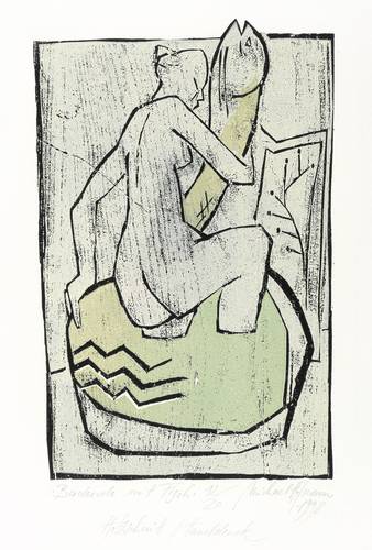 Hofmann, Michael -  -  - Badende mit Fisch