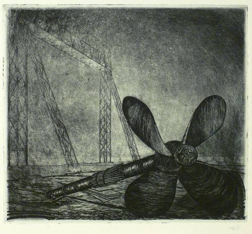 Friedrich, Alexander -  -  - Die Landschaft mit dem Propeller