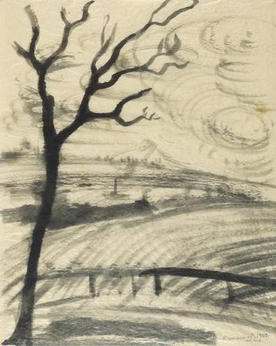 Maskos, Fritz -  -  - Märzlandschaft (Elbtal)