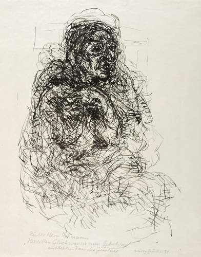 Günther, Willy -  -  - Sitzende Alte