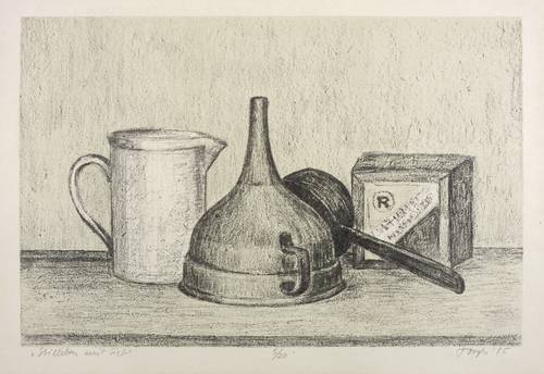 Torges, Günter -  -  - Stillleben mit Sieb