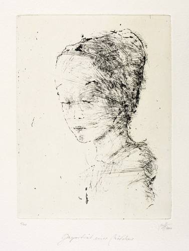 Heublein, Madeleine -  -  - Glasporträt eines Mädchens