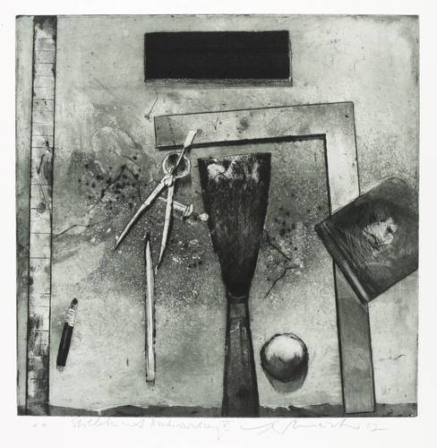 Werkmeister, Wolfgang -  -  - Stillleben mit Radierwerkzeug VI