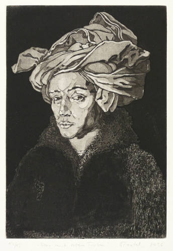 Trostel-Santander, Iris -  -  - Frau mit rotem Turban