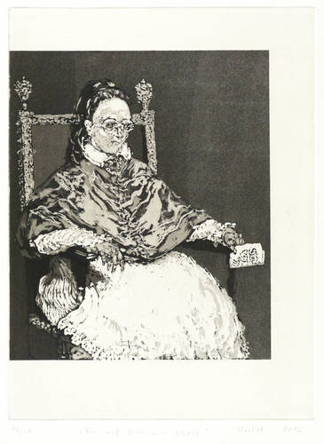 Trostel-Santander, Iris -  -  - Frau auf Stuhl mit Notiz