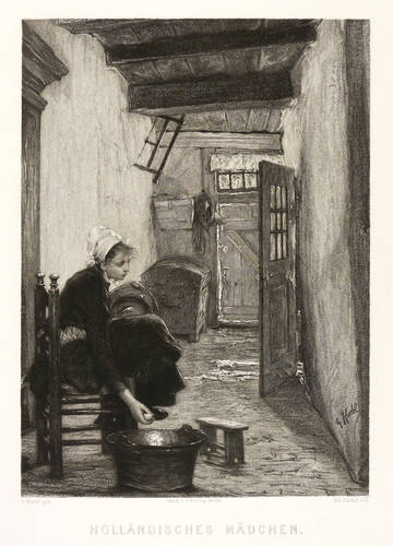 Büchel, Eduard - Nach Gotthard Kühl - Nach Gotthard Kühl - Holländisches Mädchen