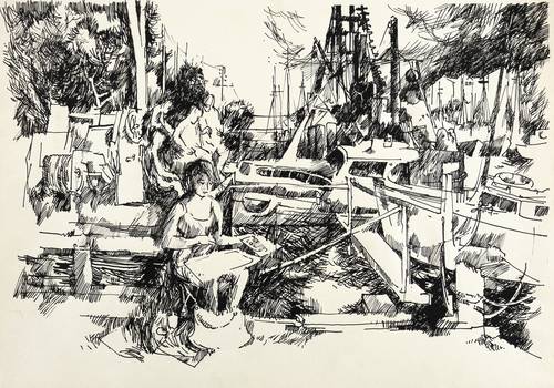 Richter, Gerenot -  -  - Studentenpraktikum am Strom (Warnemünde)