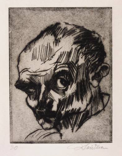 Meidner, Ludwig -  -  - Selbstbildnis (Ludwig Meidner VIII)