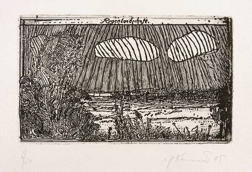 Kammerer, Anton Paul -  -  - Regenlandschaft
