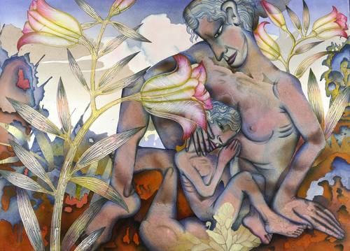 Adler, Leonore -  -  - Mutter im Garten