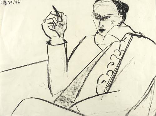 Heyder, Helene -  -  - Rauchende (23.10.07)