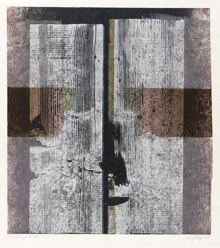 Georgi, Karlheinz -  -  - Ohne Titel (Antlitz im Kreuz)